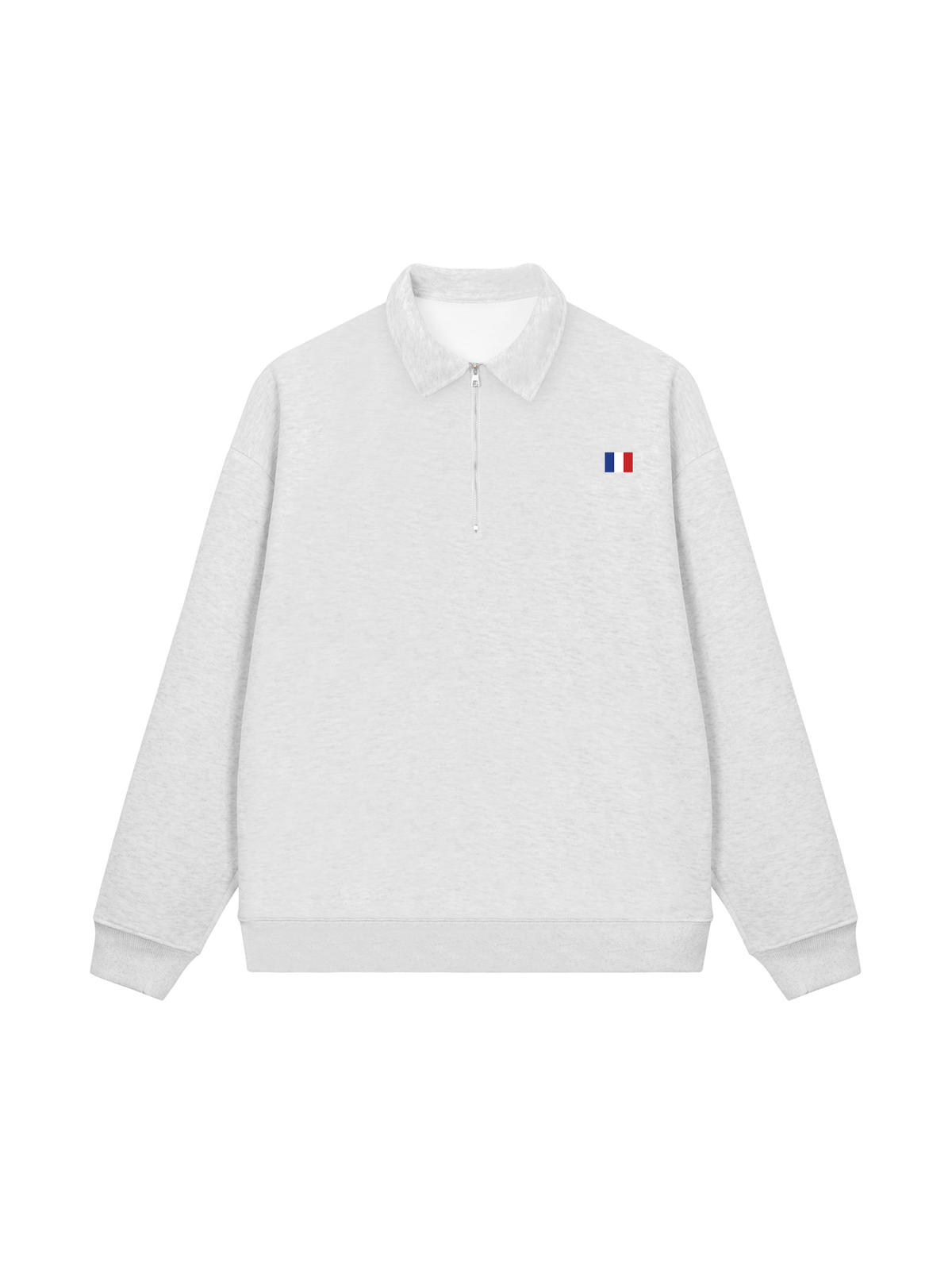 Áo Sweater Polo Nỉ Hai Da Paris Flag