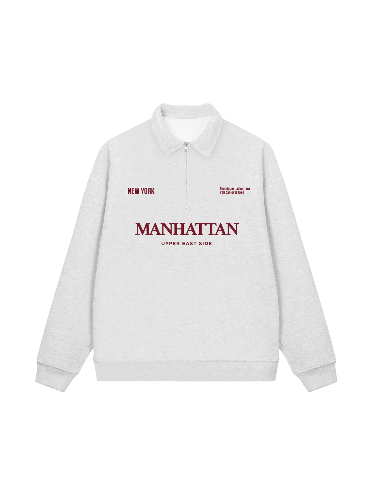 Áo Sweater Polo Nỉ Hai Da Manhattan