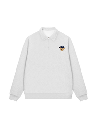 Áo Sweater Polo Nỉ Hai Da Basic Bear