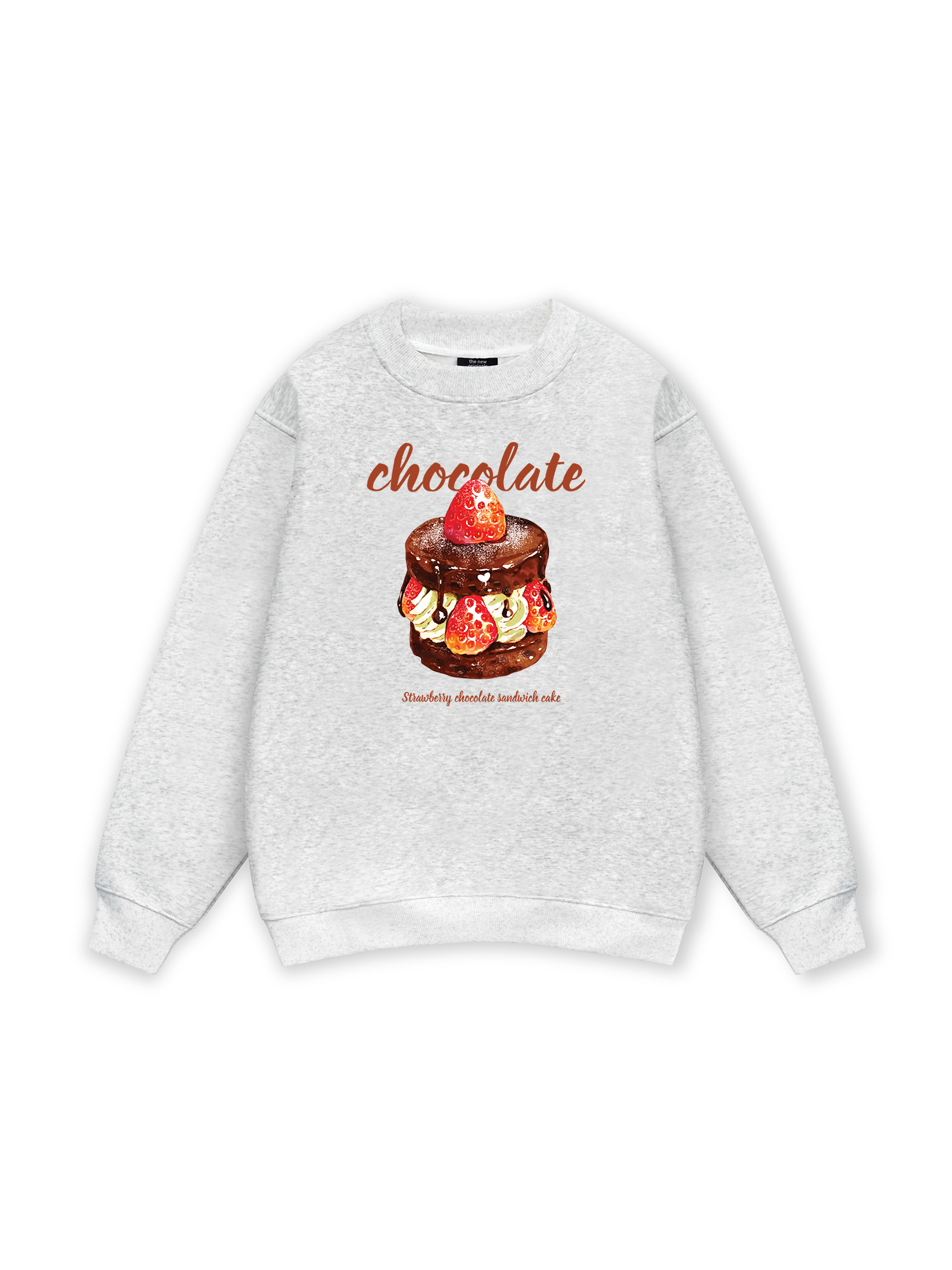 Sweet Pastry Strawberry Chocolate Sweater