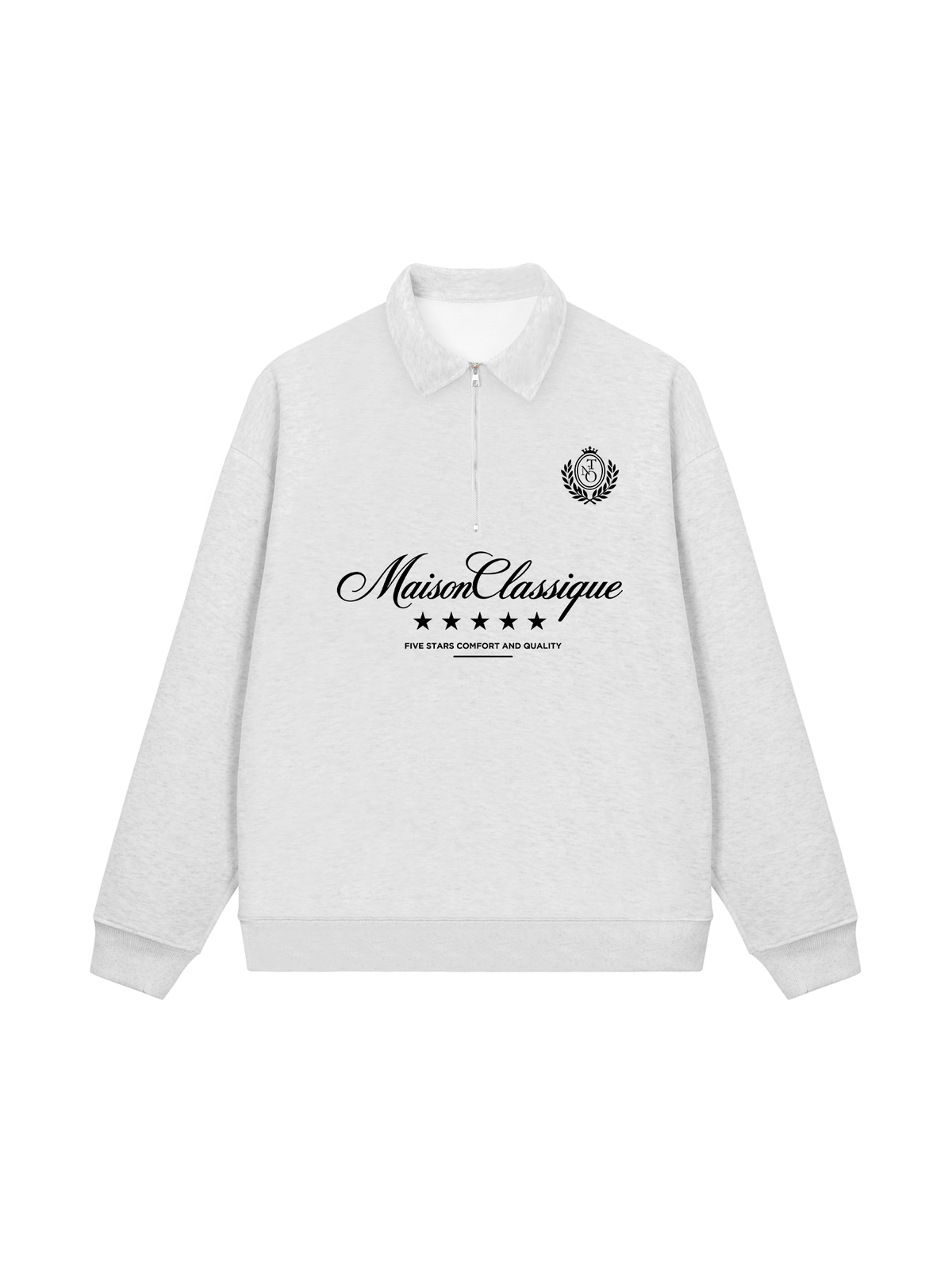 Áo Sweater Polo Nỉ Hai Da MaisonClassique