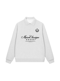 Áo Sweater Polo Nỉ Hai Da MaisonClassique