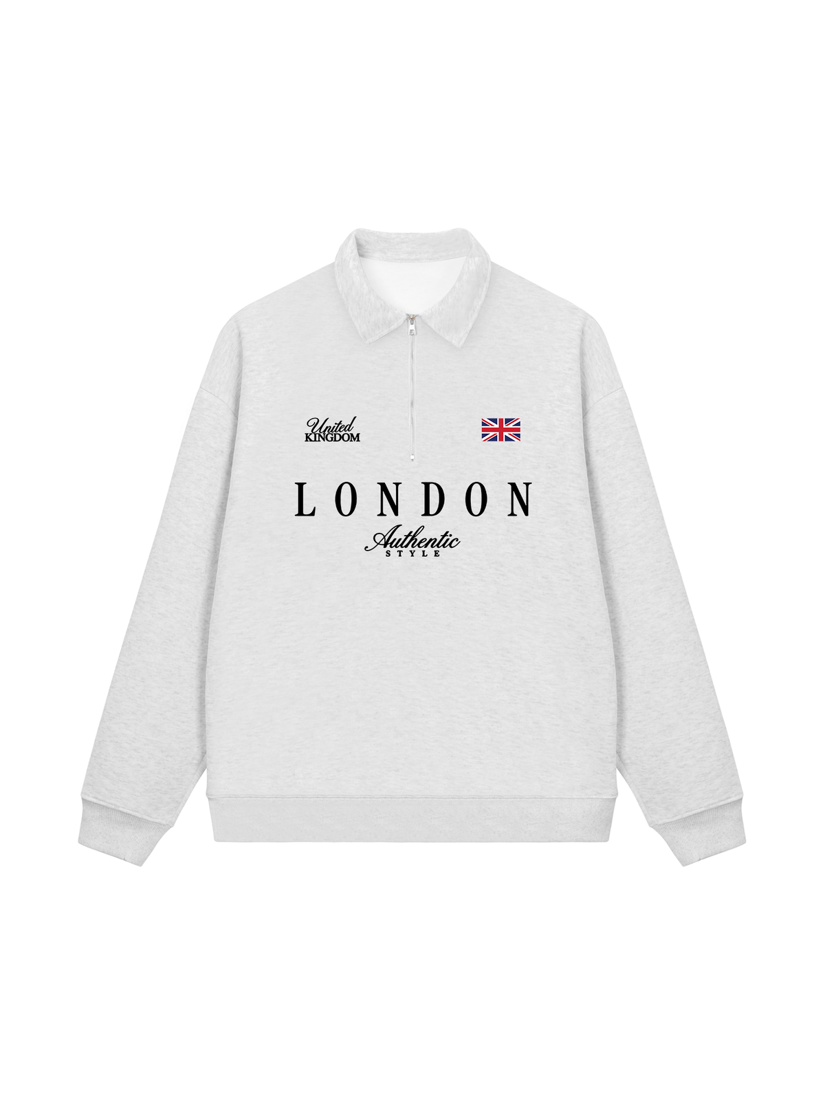 Áo Sweater Polo Nỉ Hai Da United Kingdom