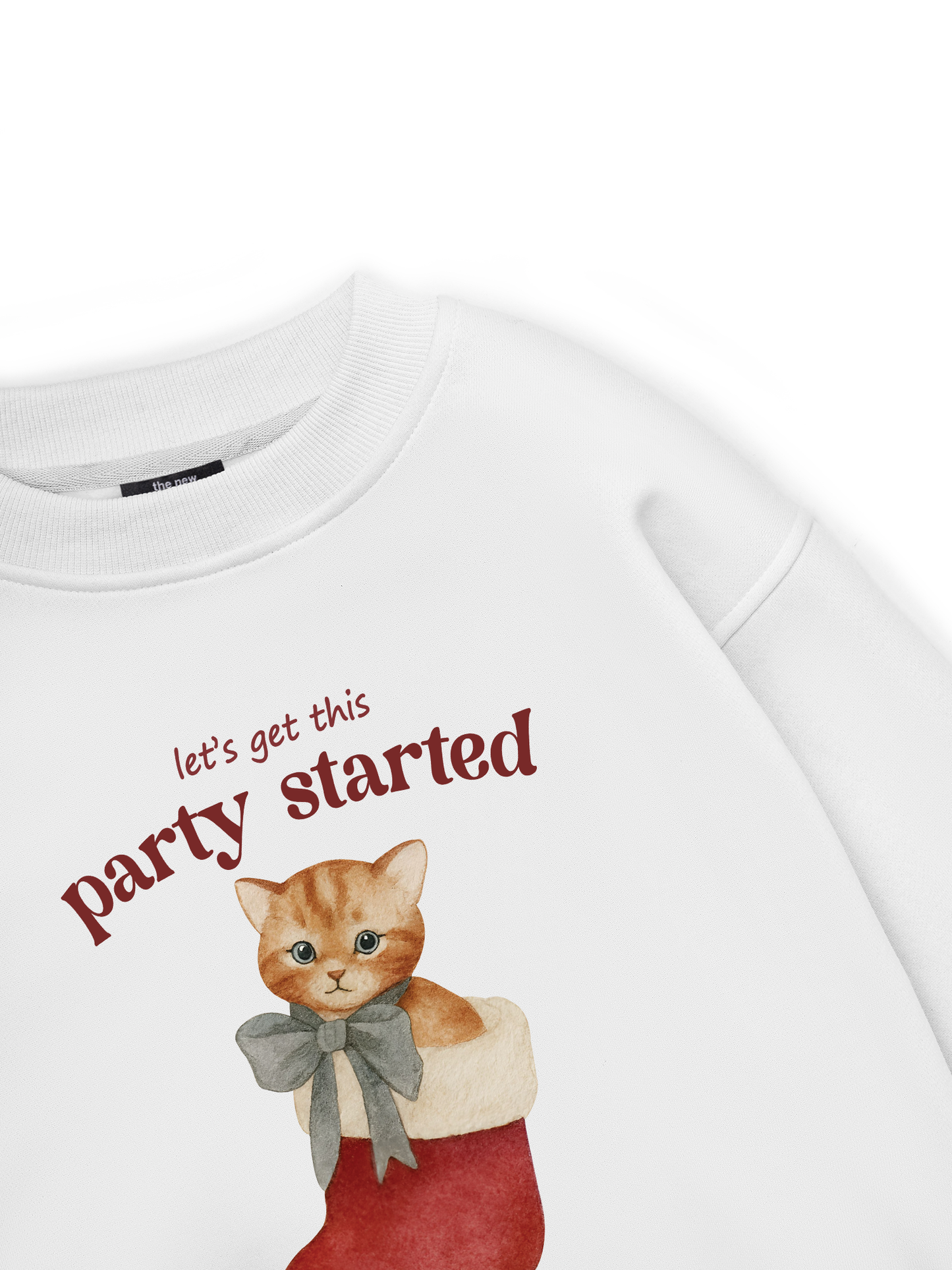 Xmas Cat Party Started Sweater