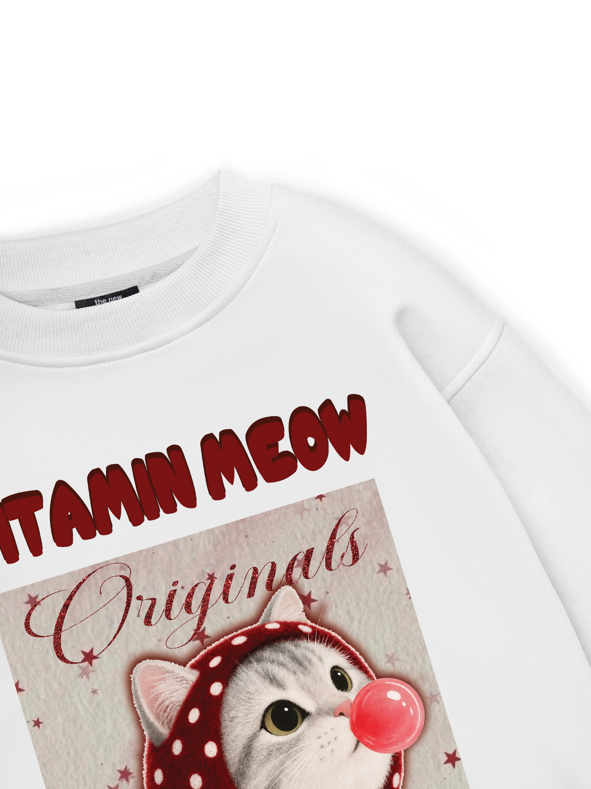 Red Vitamin Meow Sweater