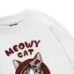 Meowy Cat Red Xmas Plaid Sweater