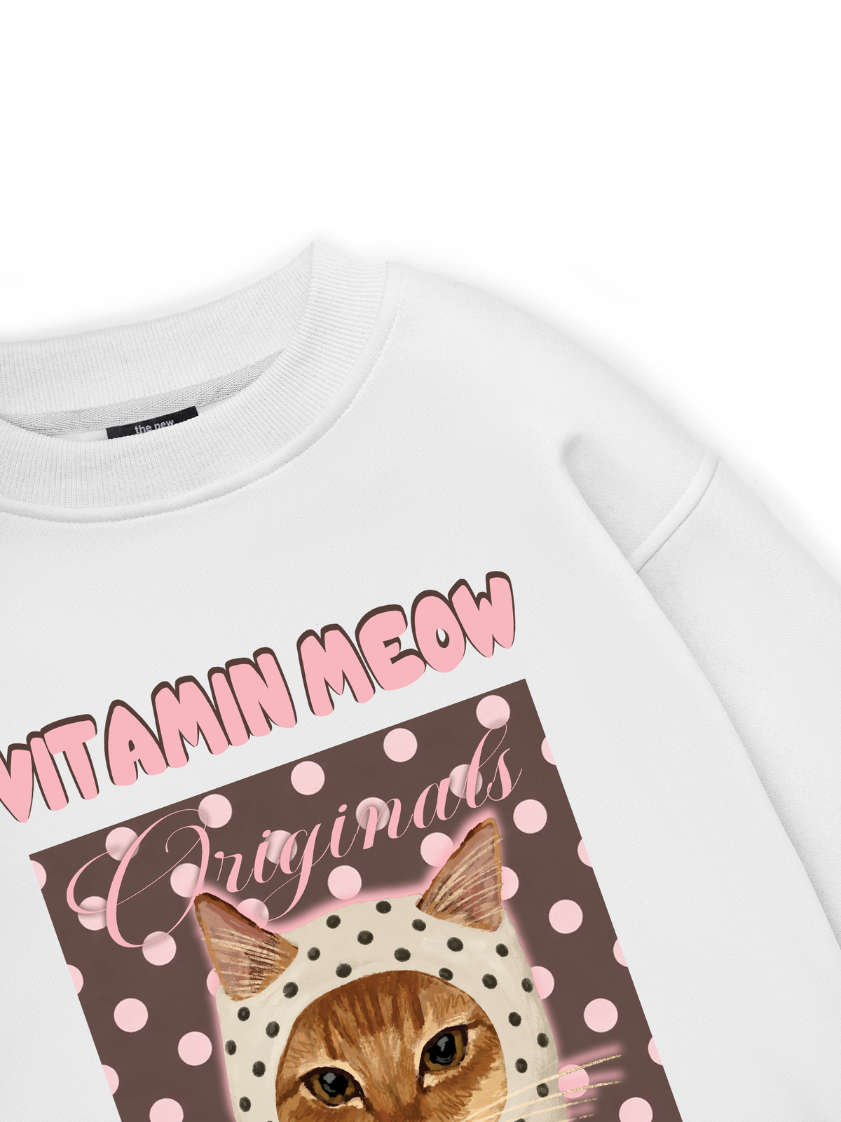 Pink Dotty Vitamin Meow Sweater