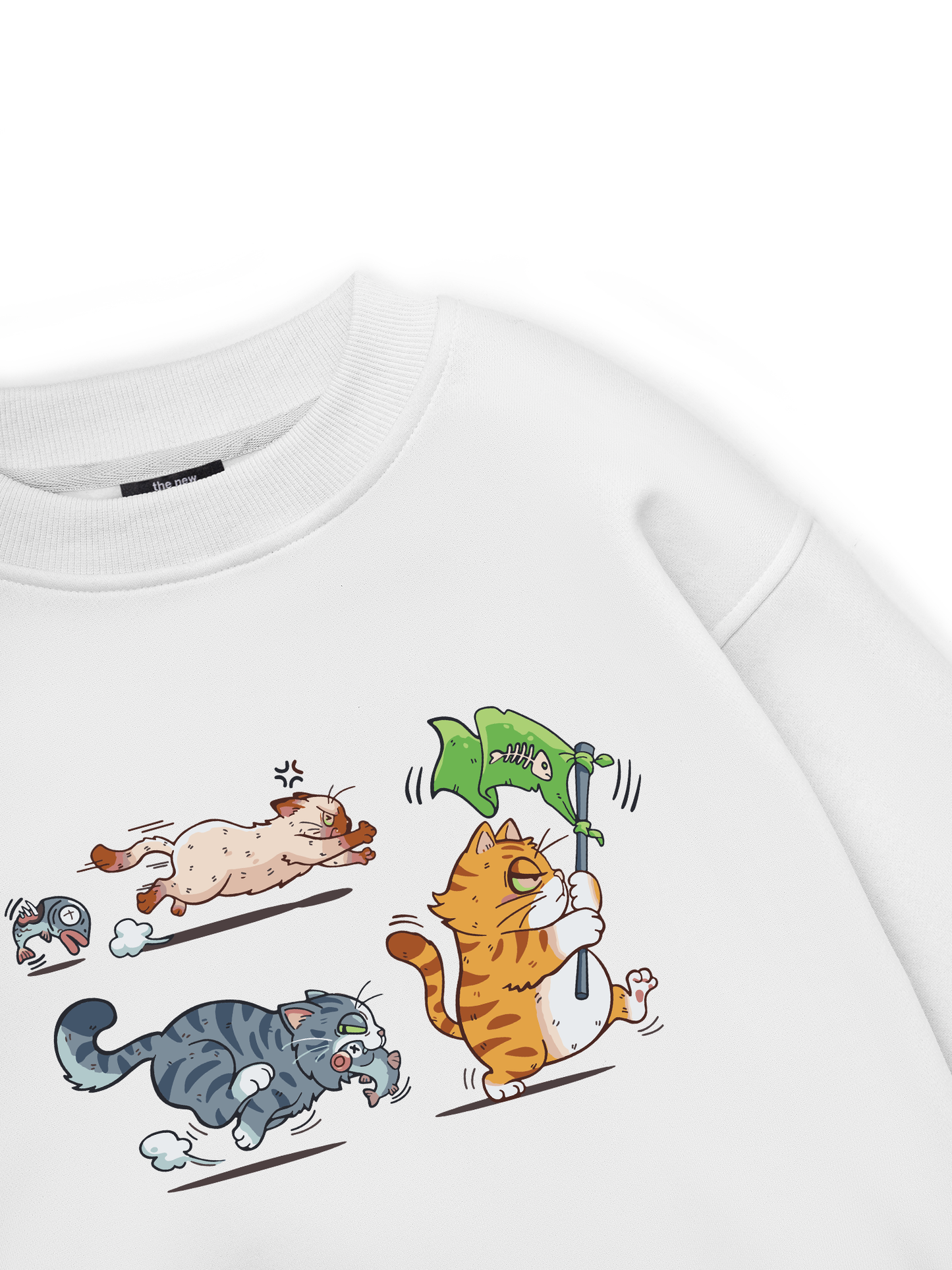Funny Cat Fishing  Sweater