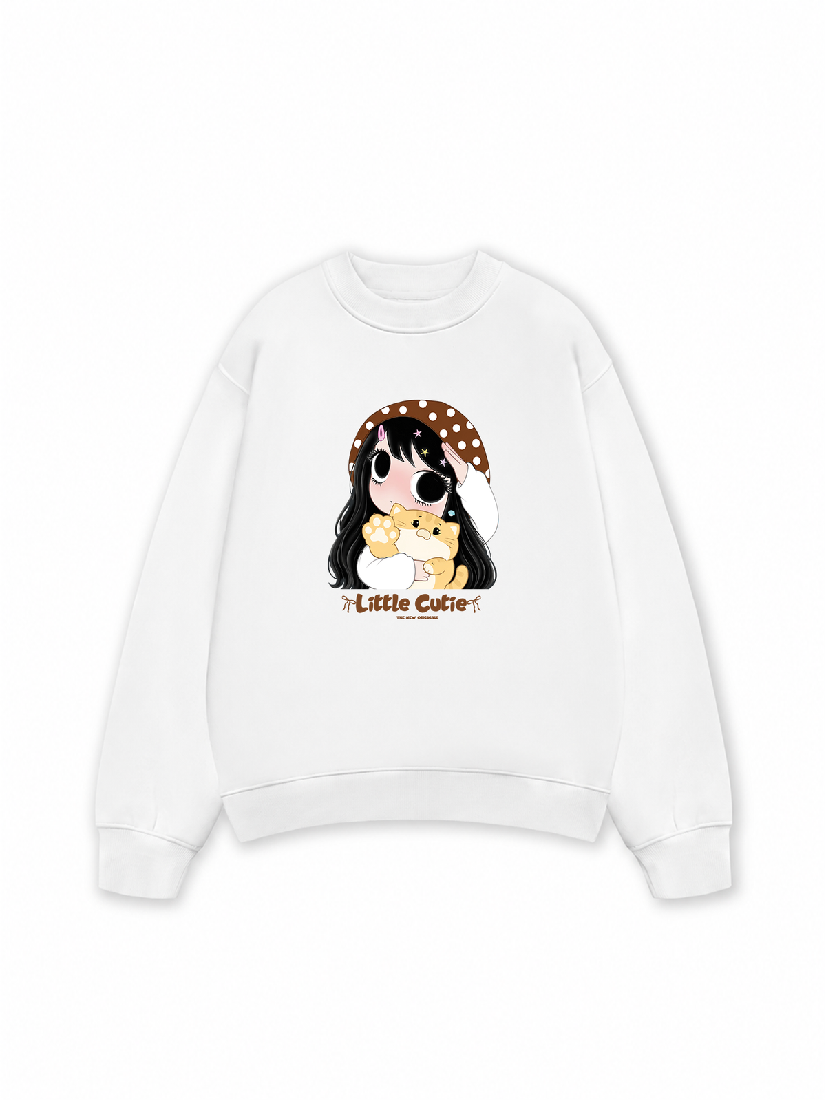 Little Girl Brown Dots Sweater