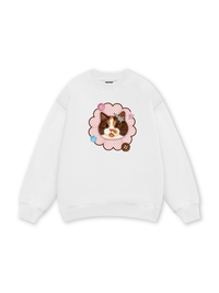 Cute Pink Flower Cat Sweater
