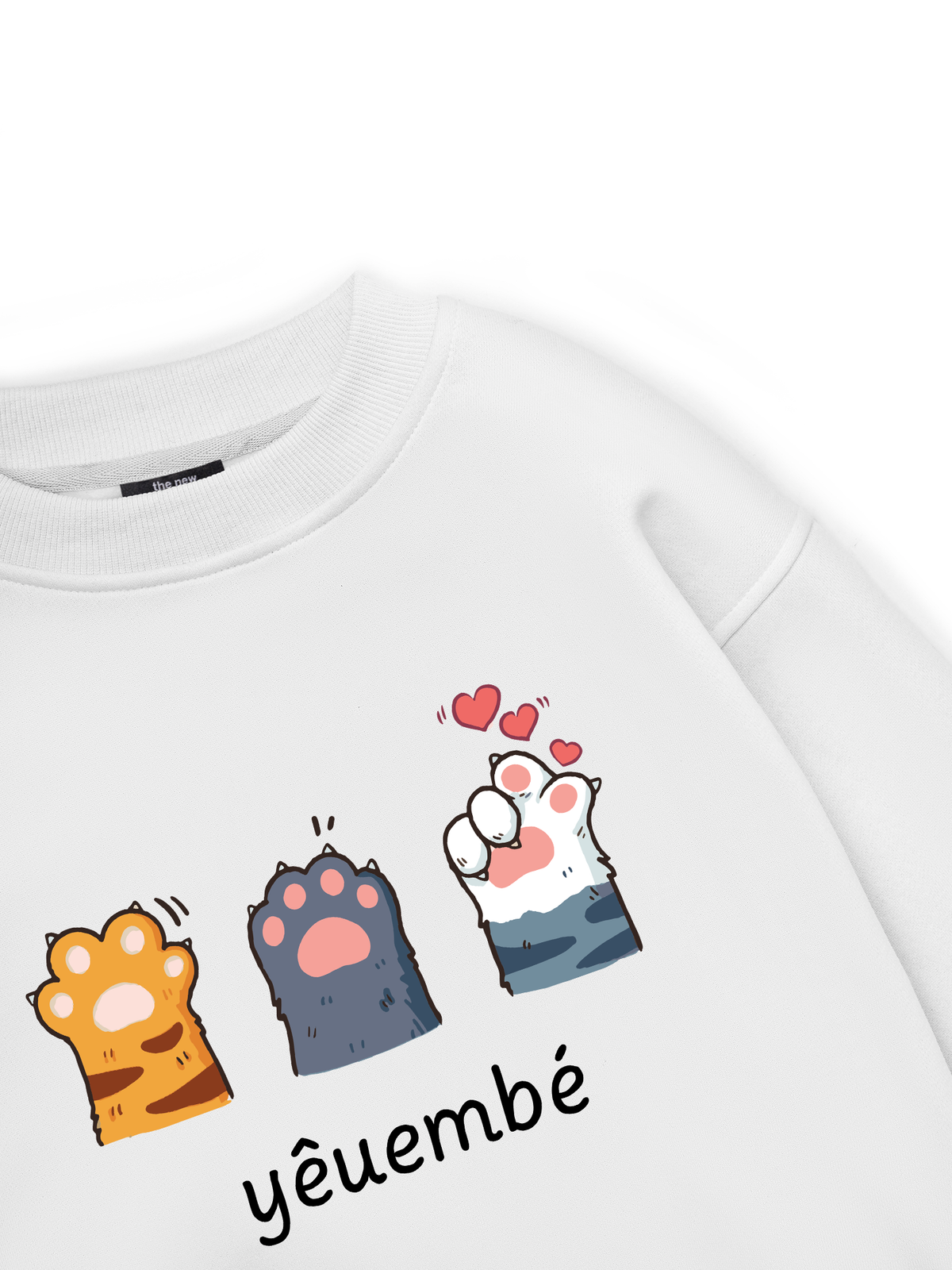 Cute Cat Hand Yeu Be Sweater