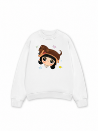 Cute Girl With Dachshund Sweater