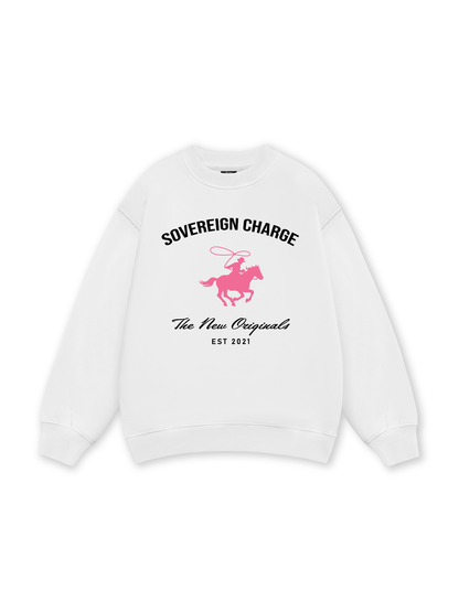 SOVERREIGN CHARGE PINK HORSE Sweater
