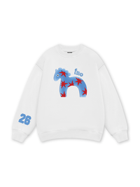 26 - Blue Horse Sweater