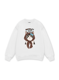 Meowy Cat Brown Sweater