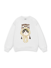 Meowy Cat Cream Sweater