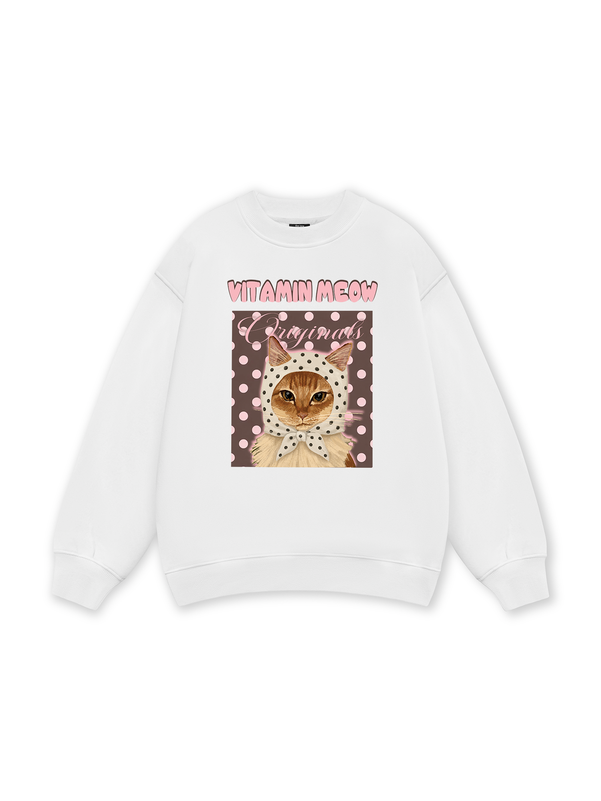 Pink Dotty Vitamin Meow Sweater