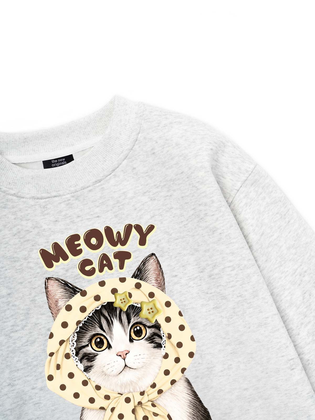 Meowy Cat Cream Sweater