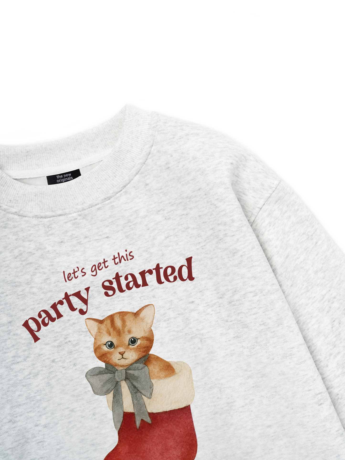 Xmas Cat Party Started Sweater