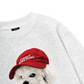 Puppy With Red Hat Sweater