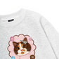 Cute Pink Flower Cat Sweater