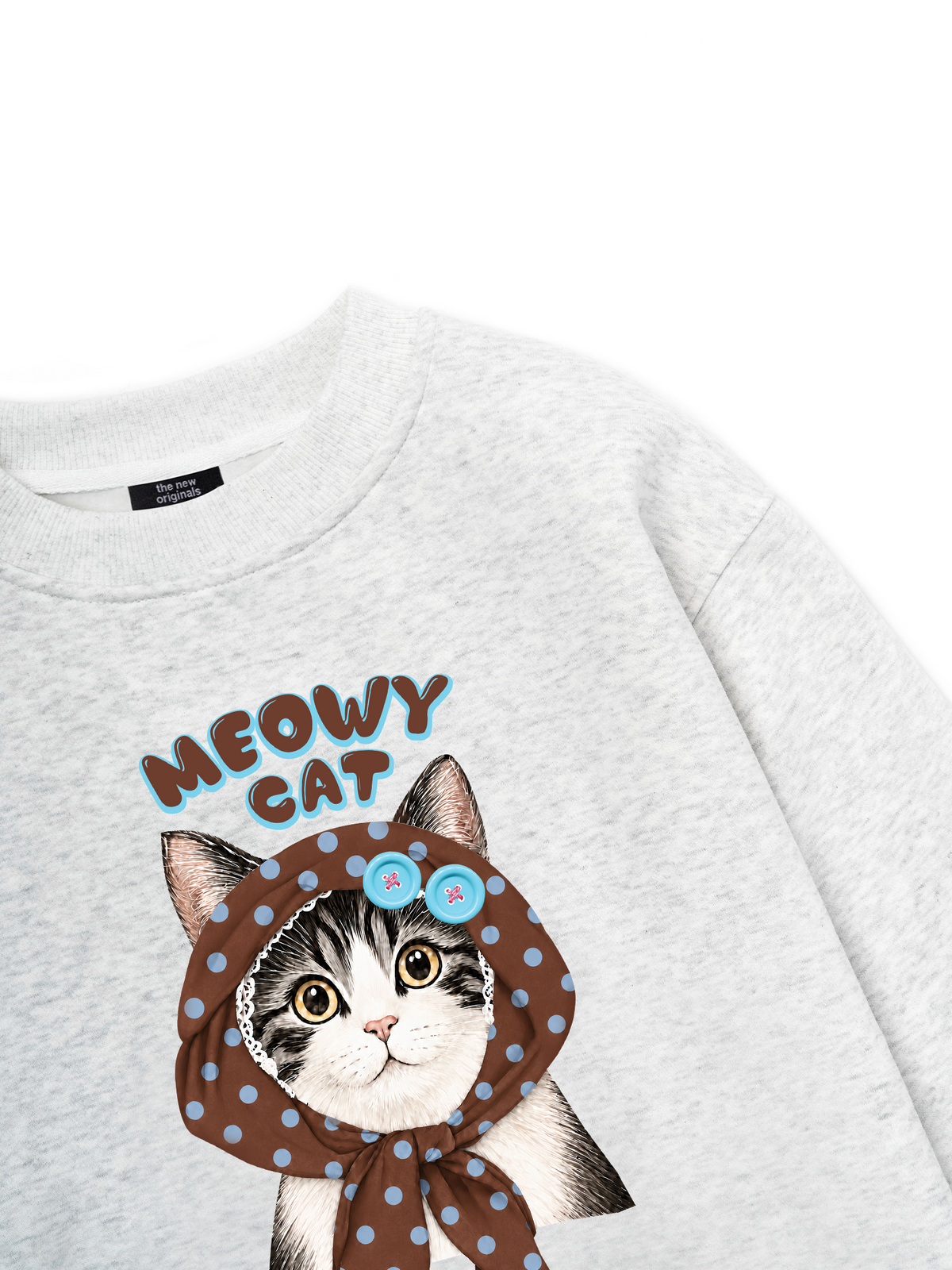 Meowy Cat Brown Sweater