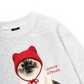 Working O'ttreats Red Meow Sweater