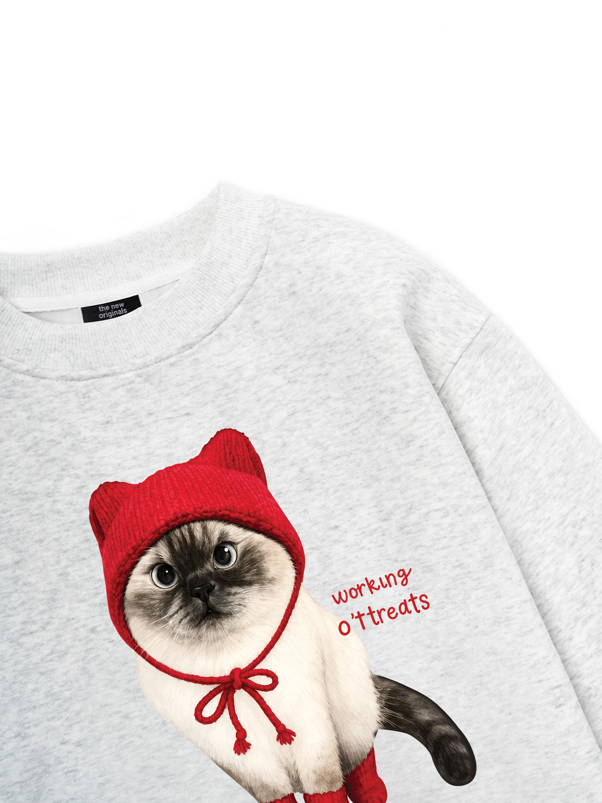 Working O'ttreats Red Meow Sweater