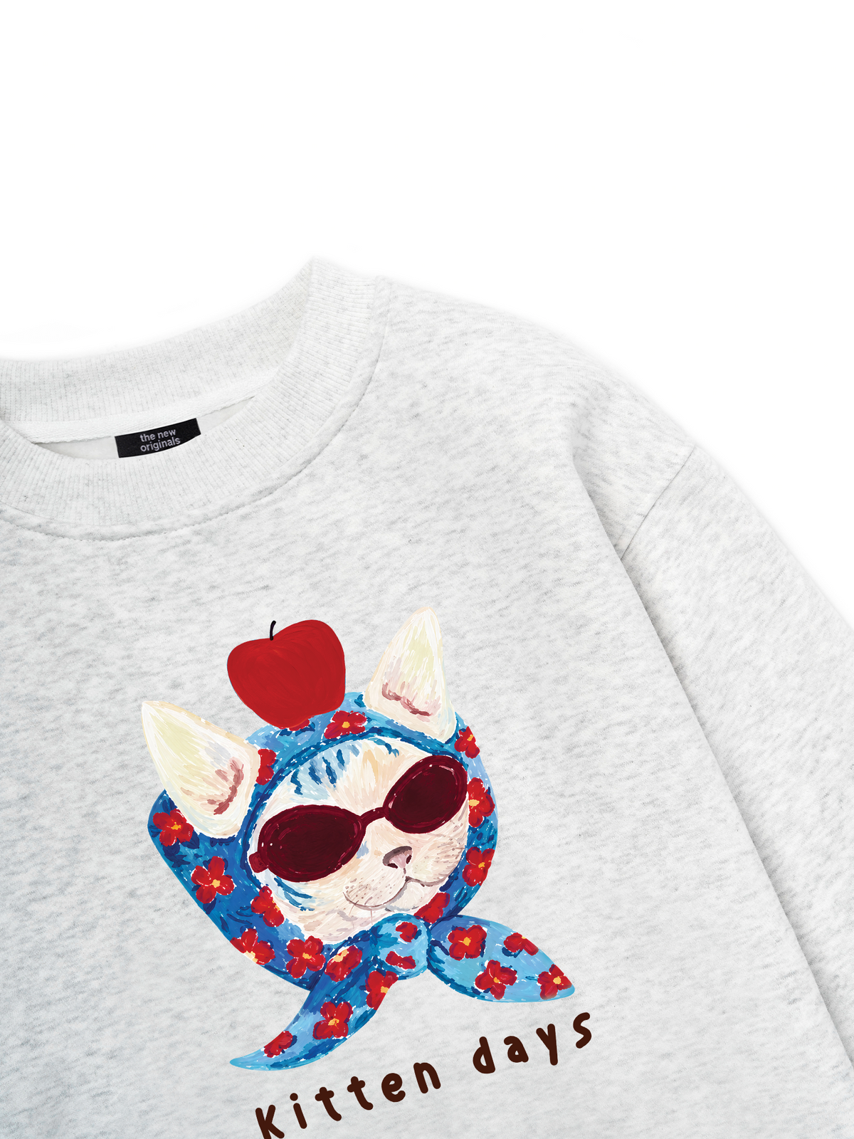 Kitten Day Meow With Apple Sweater