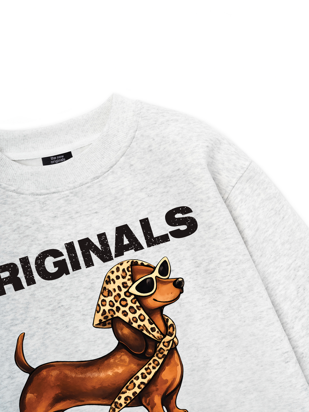 Retro Leopard Dashund Sweater