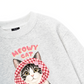 Meowy Cat Pink Plaid Sweater