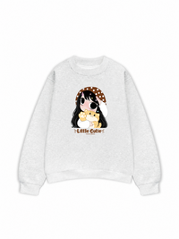 Little Girl Brown Dots Sweater