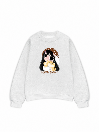 Little Girl Brown Dots Sweater