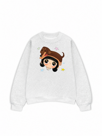 Cute Girl With Dachshund Sweater