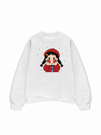 Dolly Girl Cute Strawberry Girl Sweater