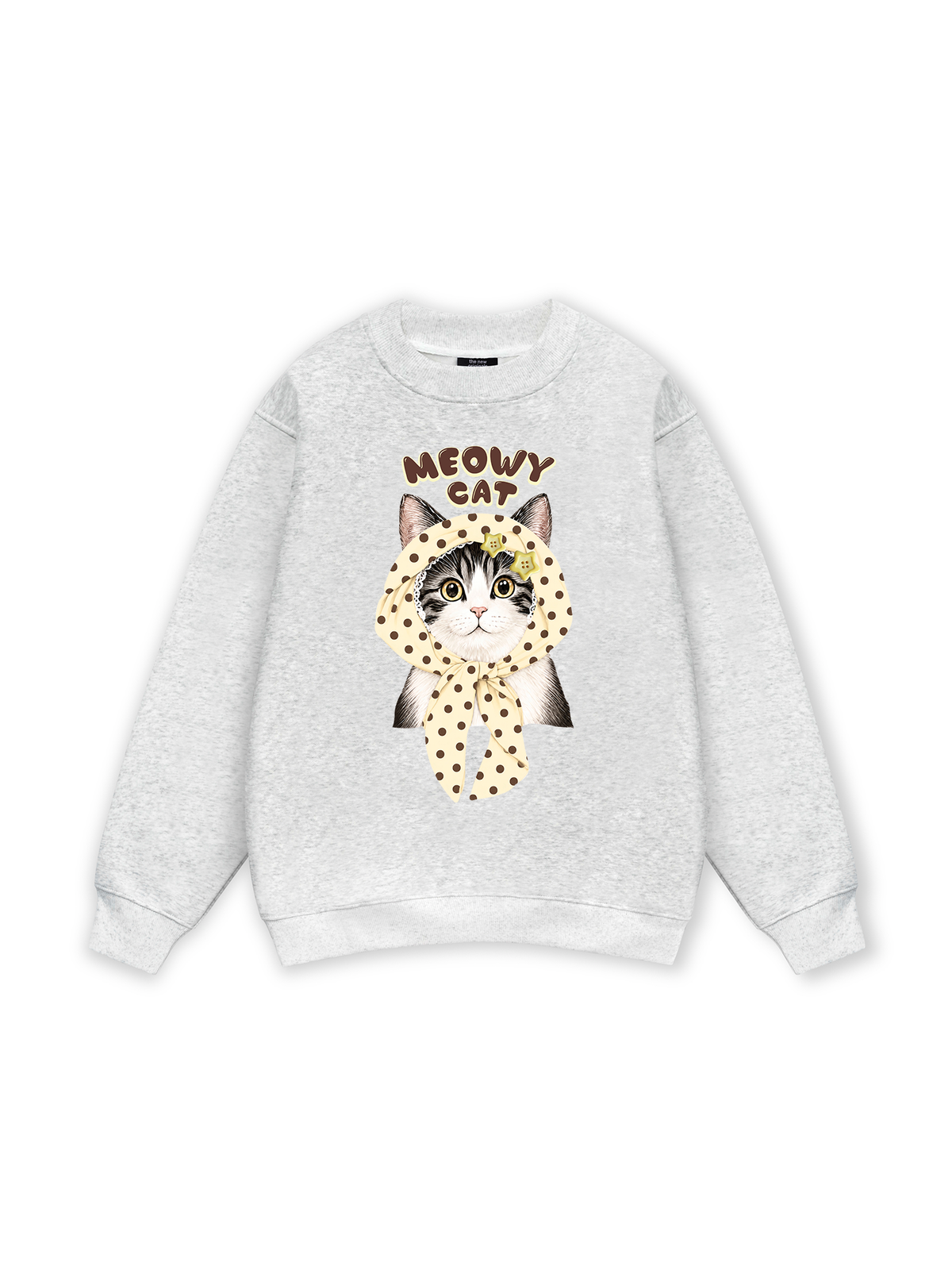 Meowy Cat Cream Sweater
