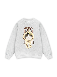 Meowy Cat Cream Sweater