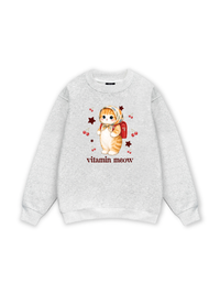 Pickleball Girl Meow Vitamin Meow Go School  Sweater