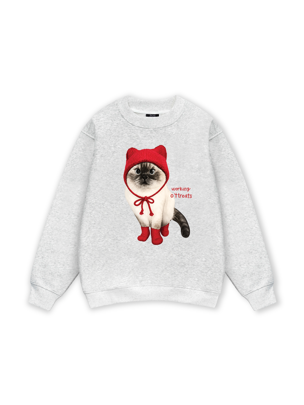 Working O'ttreats Red Meow Sweater