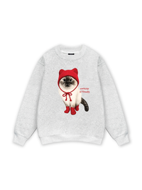 Working O'ttreats Red Meow Sweater