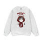 Meowy Cat Red Xmas Plaid Sweater