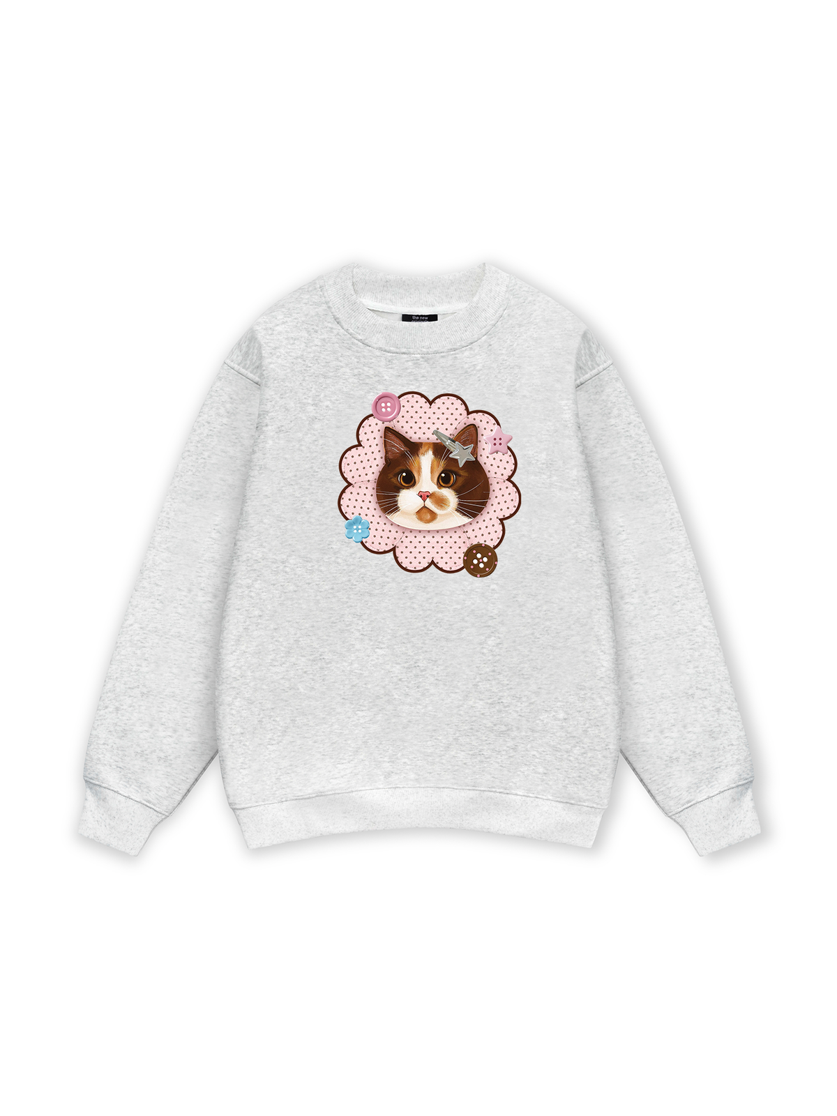 Cute Pink Flower Cat Sweater
