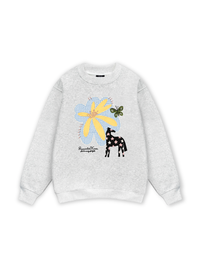 Flower With Horse Sweater