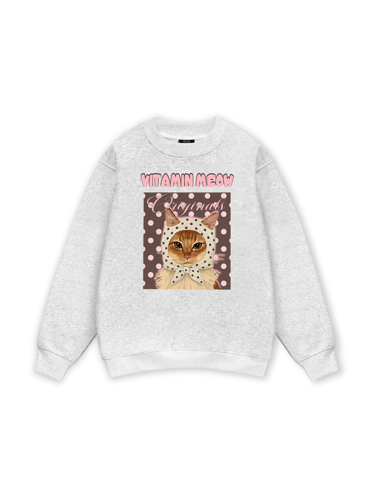 Pink Dotty Vitamin Meow Sweater