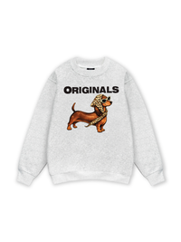 Retro Leopard Dashund Sweater
