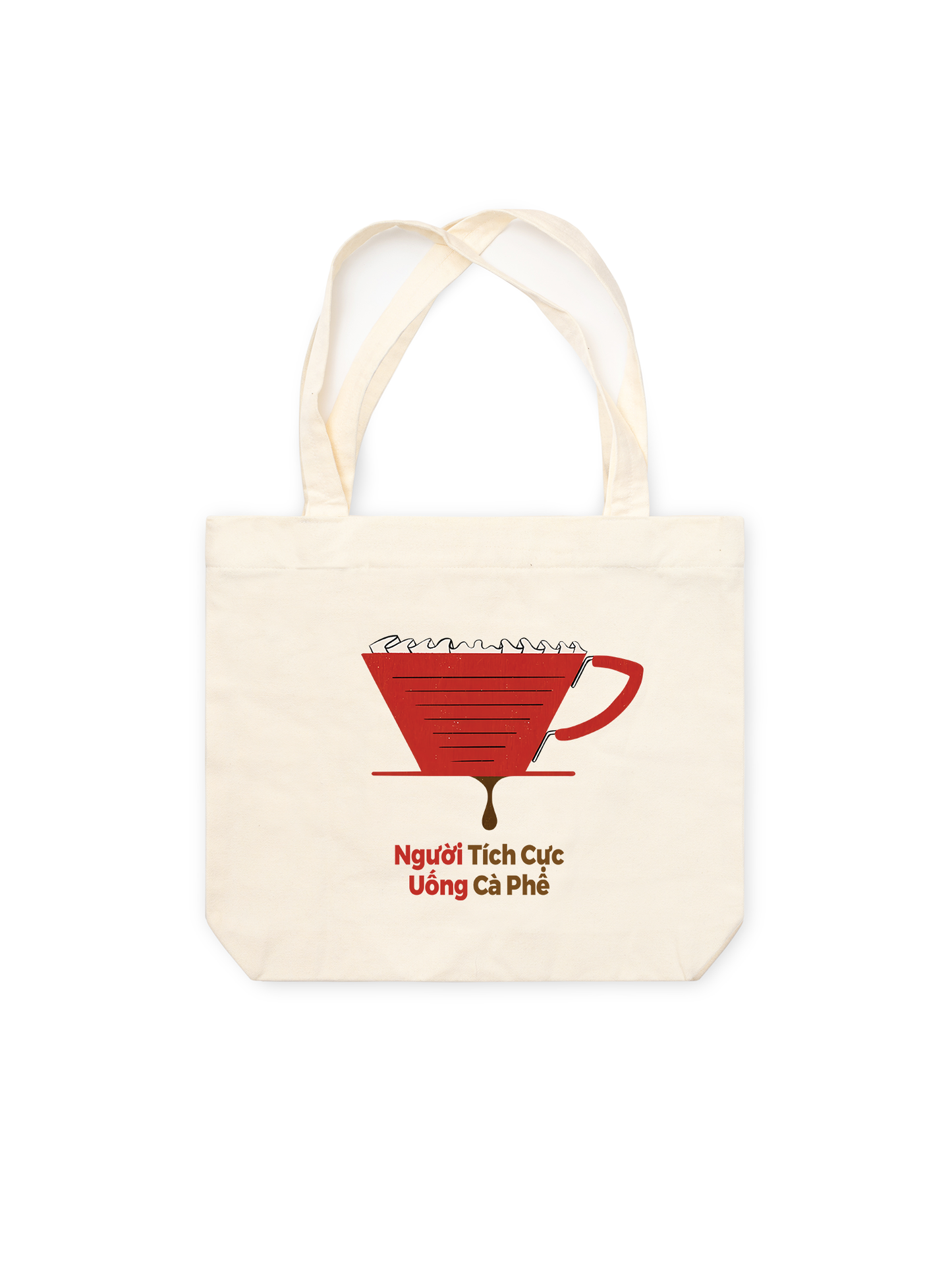 Túi Tote Người Tích Cực Uống Cà Phê