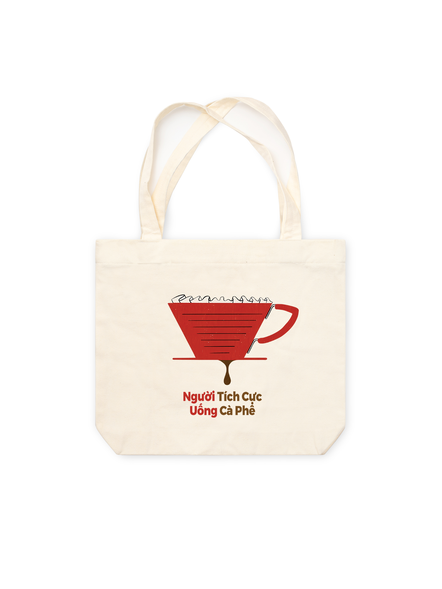Túi Tote Người Tích Cực Uống Cà Phê