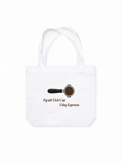 Túi Tote Người Tích Cực Uống Espresso