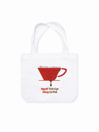 Túi Tote Người Tích Cực Uống Cà Phê