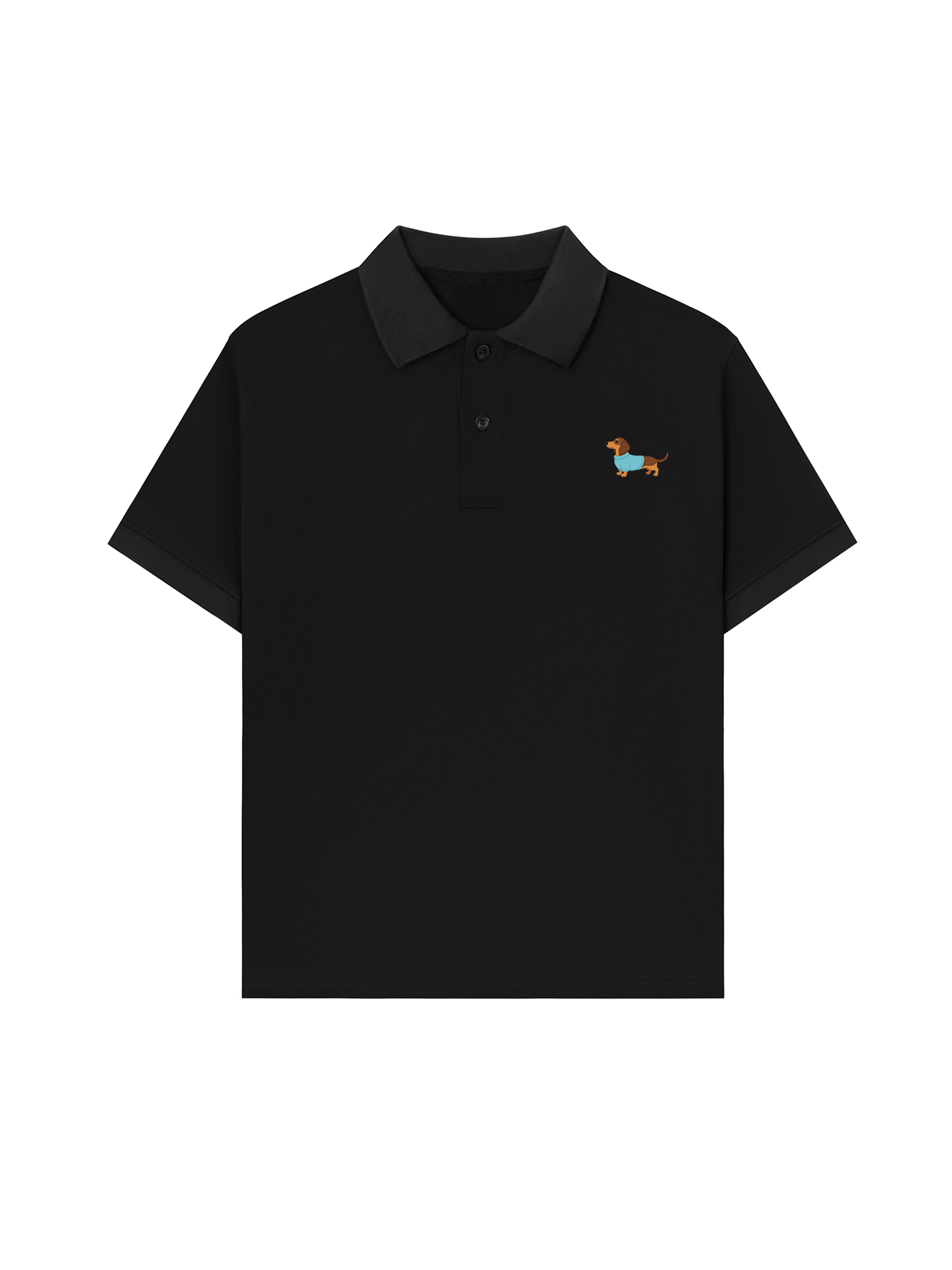 Áo Polo Nữ/ Áo Polo Relaxed Fit Blue Tiffany Dachshund